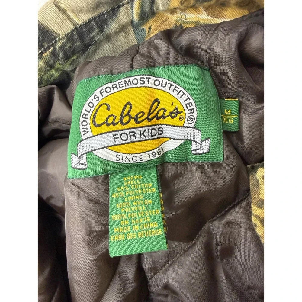 Cabelas Camo Seclusion 3D Youth Medium Coveralls Hunting Quilt Lined‎